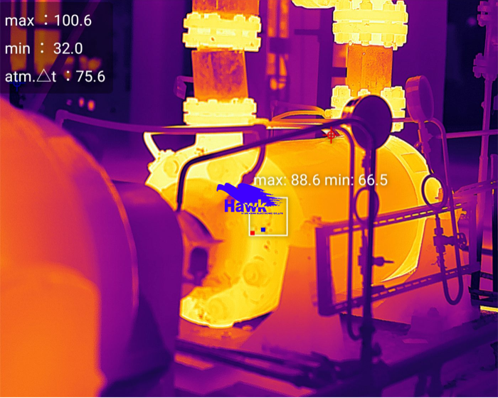 閥門、法蘭等關鍵部件紅外熱成像監(jiān)測
